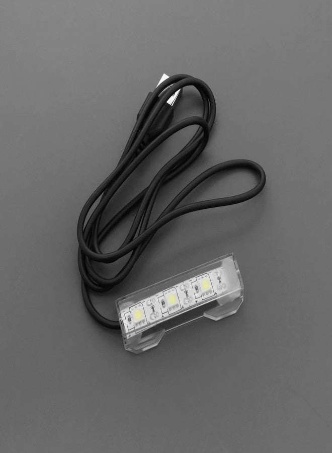 ECSiNG 2Pcs Small Aquarium Light Black Wire White Light USB Strip Water Plant Light USB Mini Desktop Fish Tank White LED Lights Aquarium Accessories - Image 5